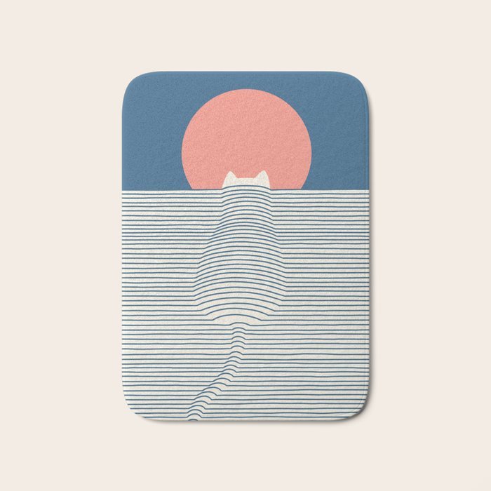 Cat Landscape 77 Bath Mat Gallery Image 1