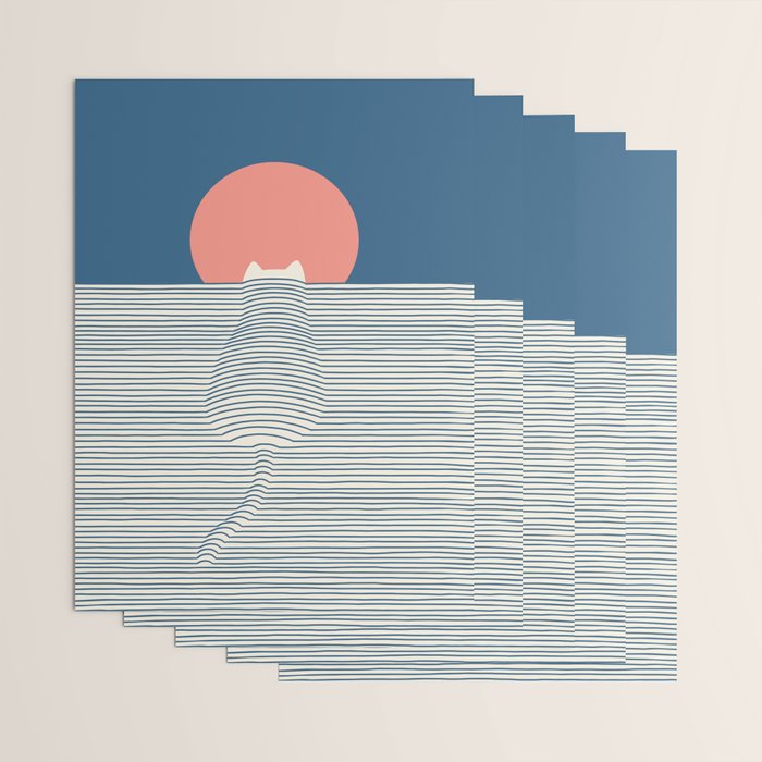 Cat Landscape 77 Wrapping Paper Gallery Image 3