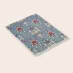 William Morris Vintage Snakeshead Blue & Red Pattern Notebook Gallery Image 3