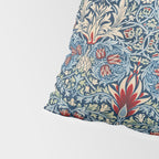 William Morris Vintage Snakeshead Blue & Red Pattern Pillow Sham Gallery Image 4