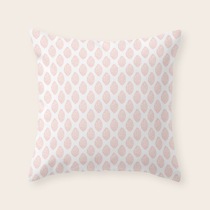 Seed Pods . Coral Throw Pillow Gallery Image 6