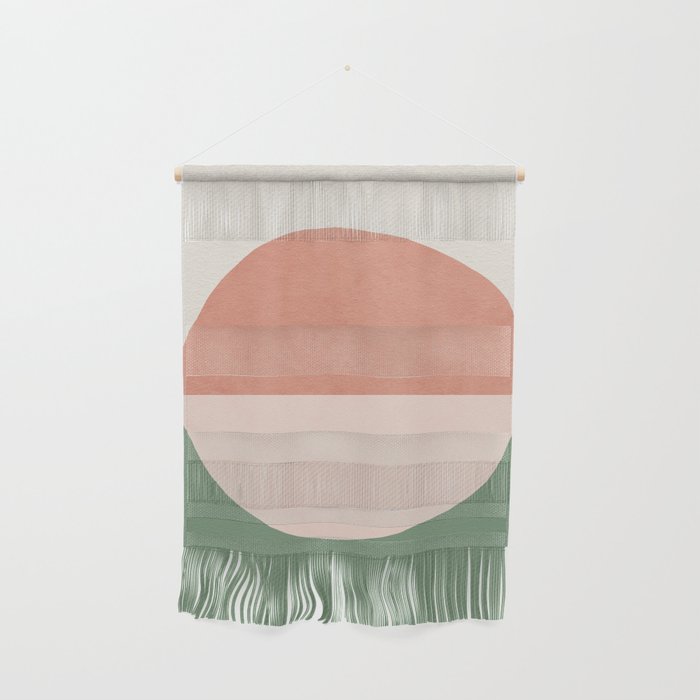 Horizon Abstract - Pink Wall Hanging Gallery Image 1