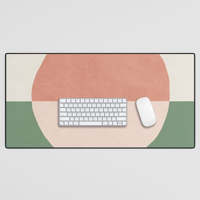 Horizon Abstract - Pink Desk Mat Gallery Image 1