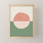 Horizon Abstract - Pink Mini Art Print Gallery Image 1