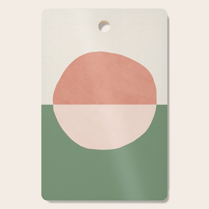 Horizon Abstract - Pink Cutting Board Gallery Image 1