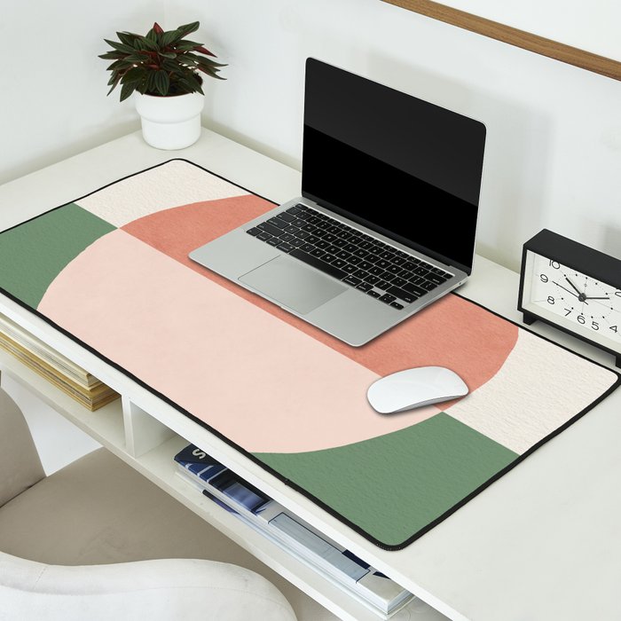 Horizon Abstract - Pink Desk Mat Gallery Image 2