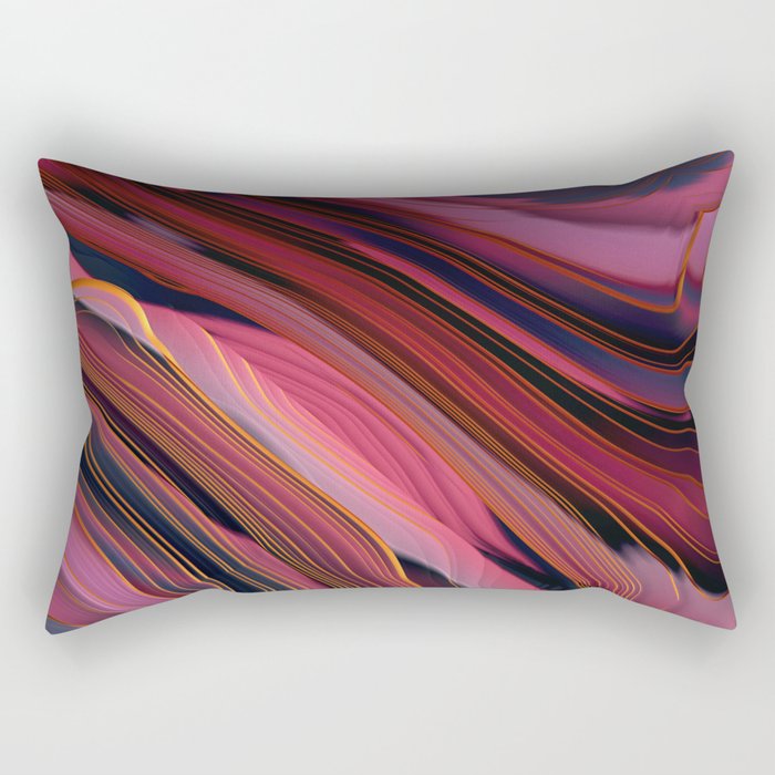Plum Abstract Rectangular Pillow Gallery Image 1