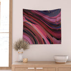 Plum Abstract Wall Tapestry Gallery Image 2