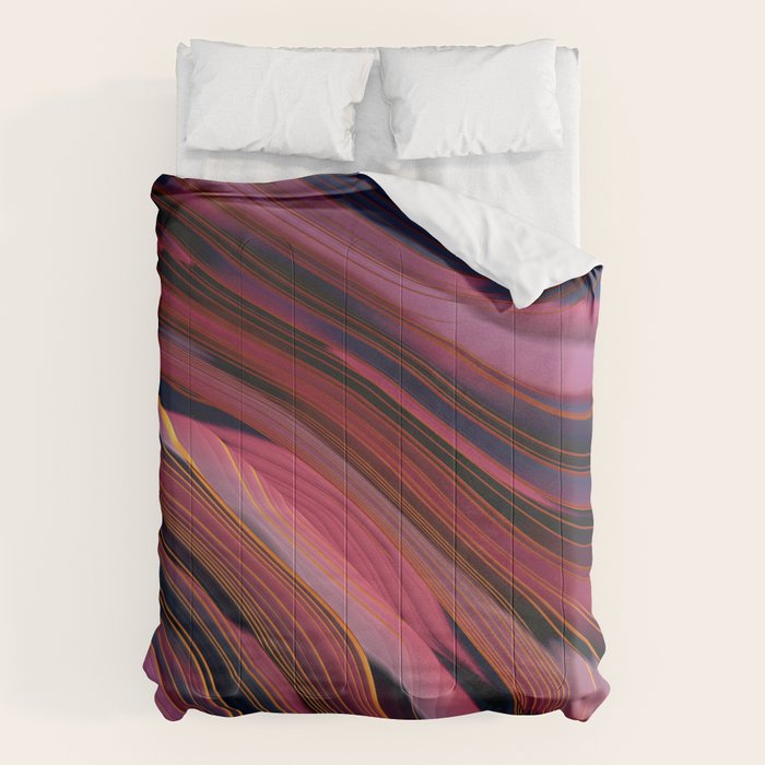 Plum Abstract Comforter Gallery Image 6