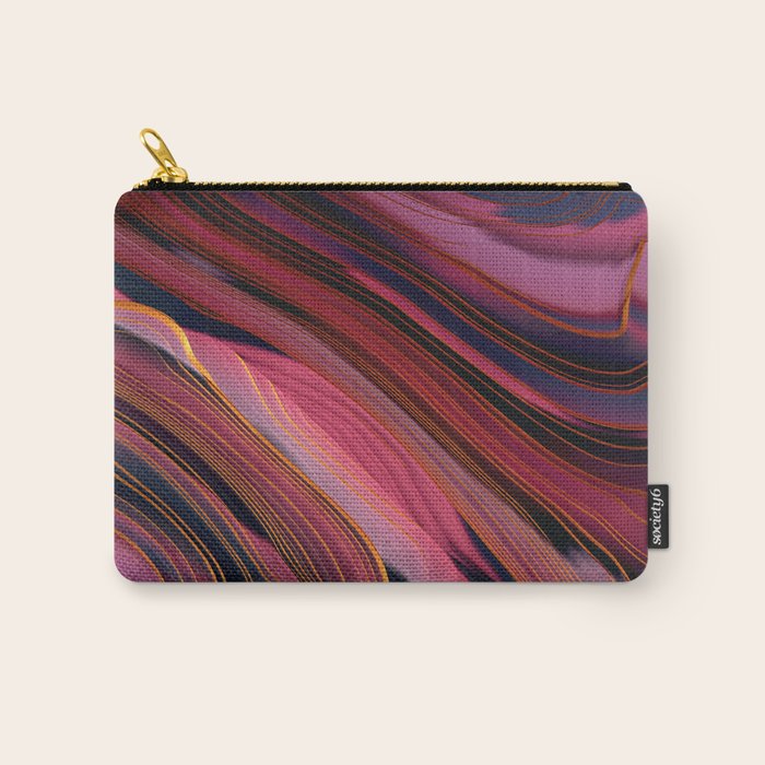 Plum Abstract Carry All Pouch Gallery Image 1