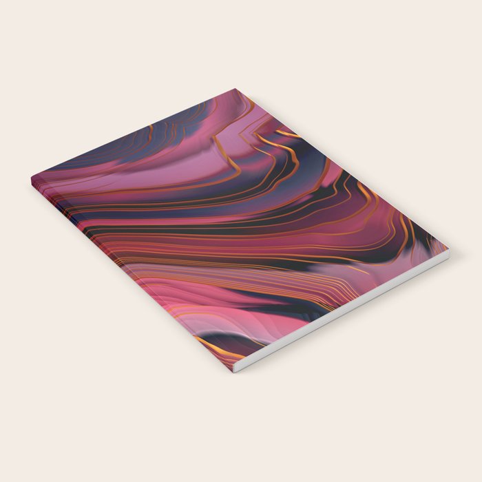 Plum Abstract Notebook Gallery Image 1
