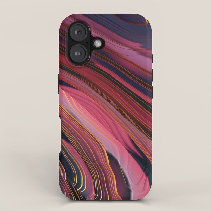 Plum Abstract iPhone Case Gallery Image 1
