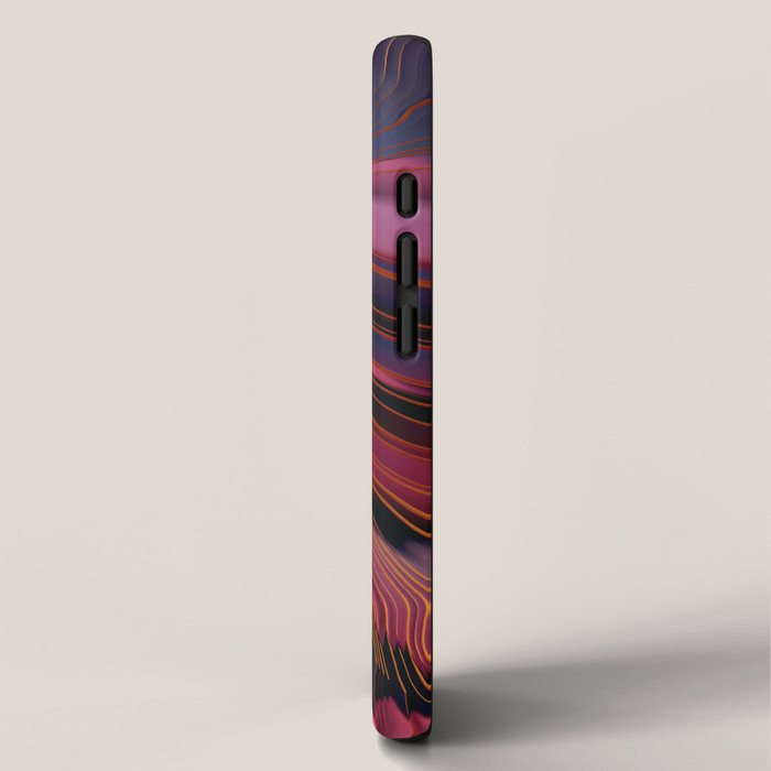Plum Abstract iPhone Case Gallery Image 2