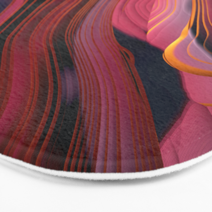Plum Abstract Bath Mat Gallery Image 3