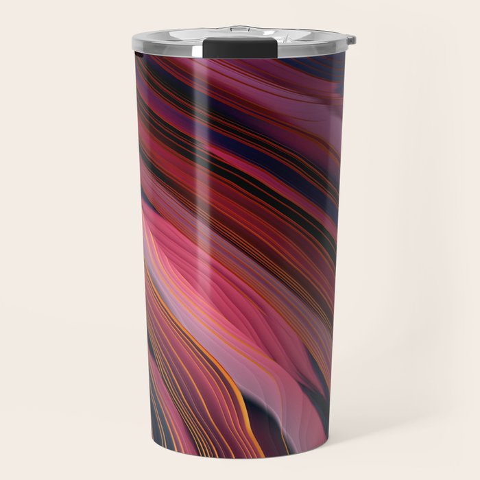 Plum Abstract Travel Mug Gallery Image 1