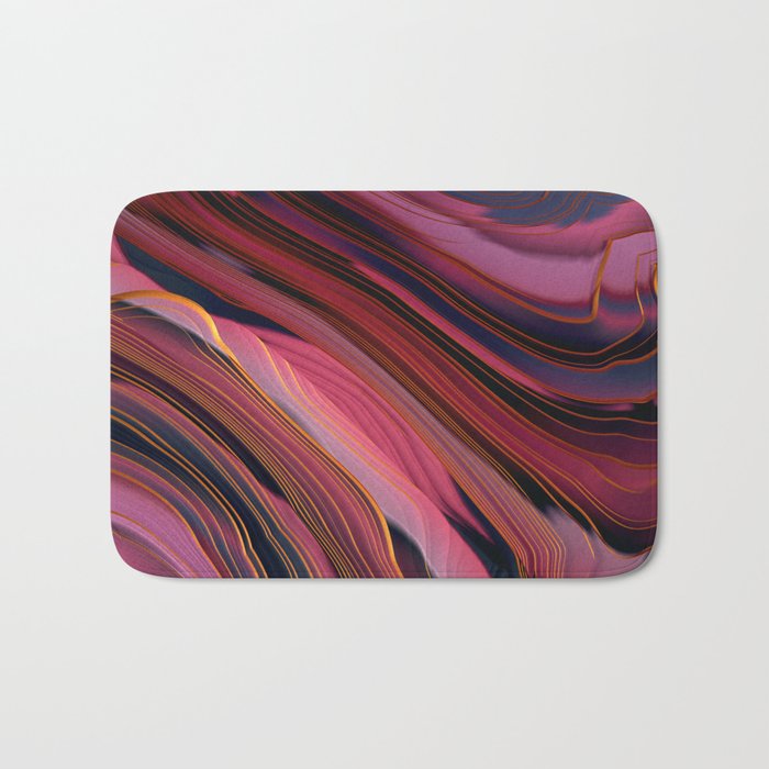 Plum Abstract Bath Mat Gallery Image 1