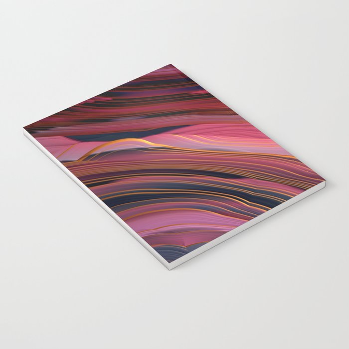 Plum Abstract Notebook Gallery Image 3