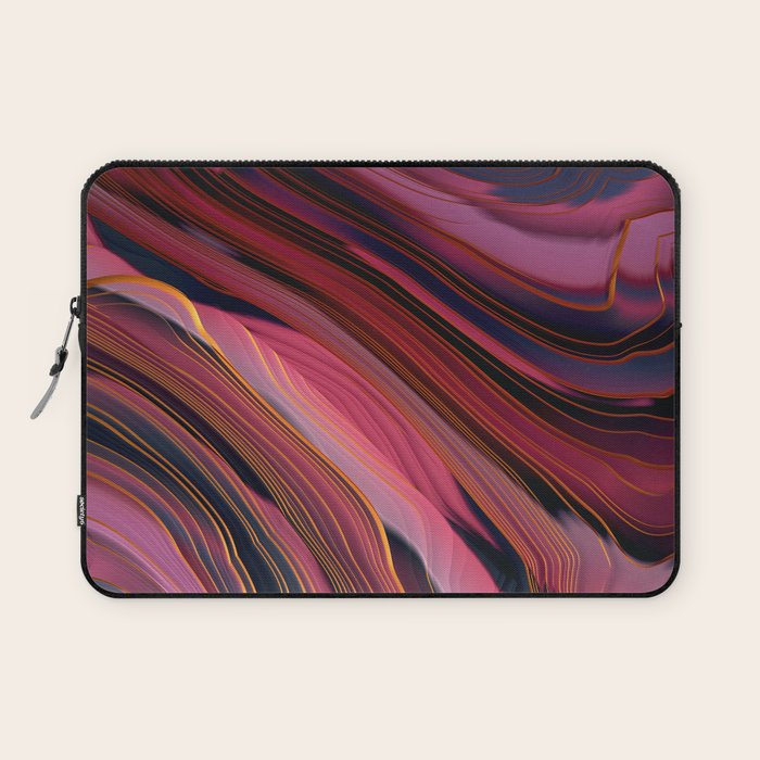 Plum Abstract Laptop Sleeve Gallery Image 1