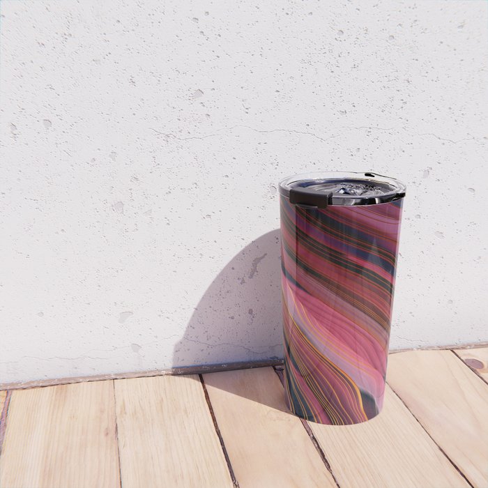 Plum Abstract Travel Mug Gallery Image 4