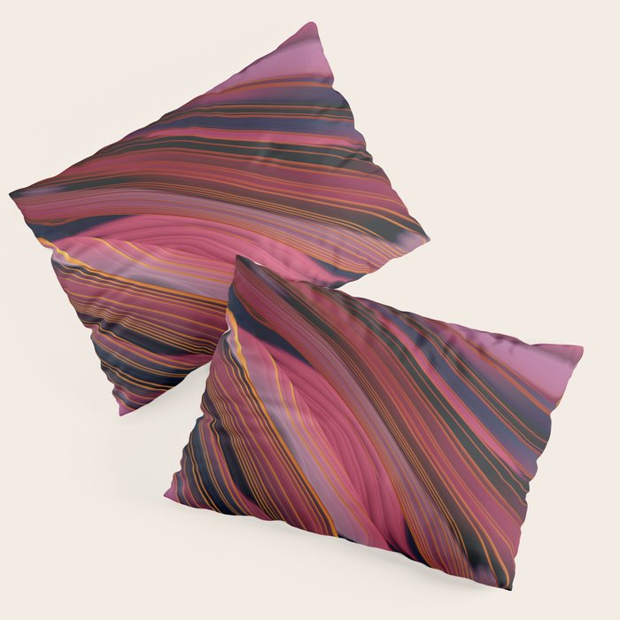 Plum Abstract Pillow Sham Gallery Image 3
