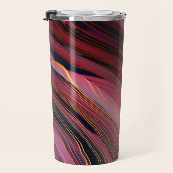 Plum Abstract Travel Mug Gallery Image 3