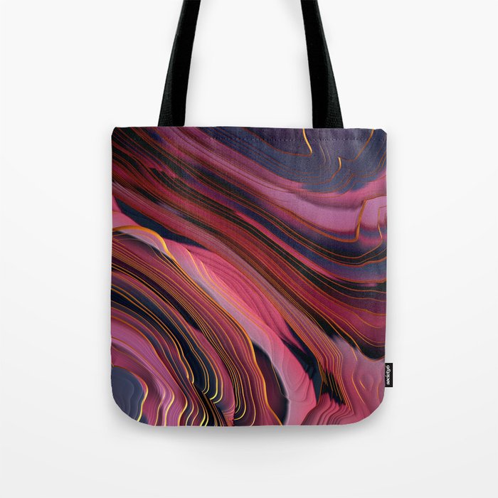 Plum Abstract Tote Bag Gallery Image 1