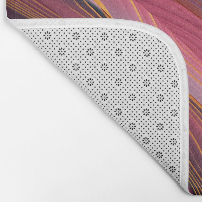 Plum Abstract Bath Mat Gallery Image 2