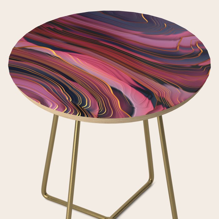 Plum Abstract Side Table Gallery Image 2