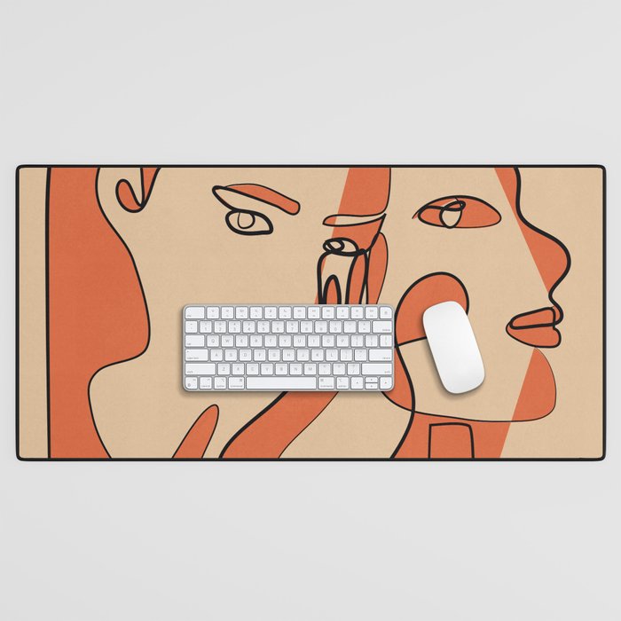 Abstract Faces 11 Desk Mat Gallery Image 1
