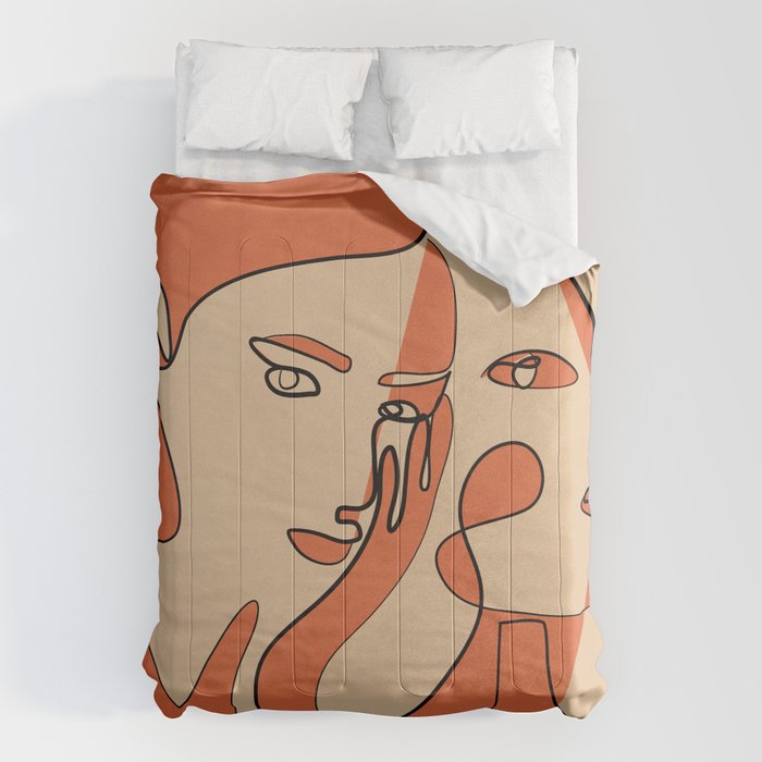 Abstract Faces 11 Comforter Gallery Image 1