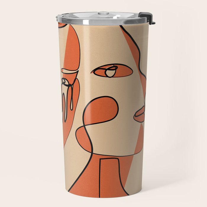 Abstract Faces 11 Travel Mug Gallery Image 2