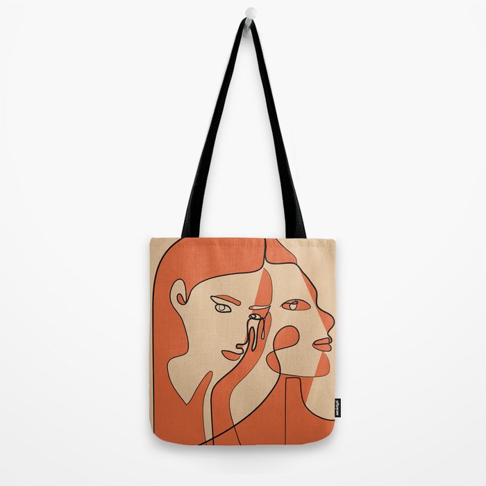 Abstract Faces 11 Tote Bag Gallery Image 2