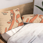 Abstract Faces 11 Pillow Sham Gallery Image 2