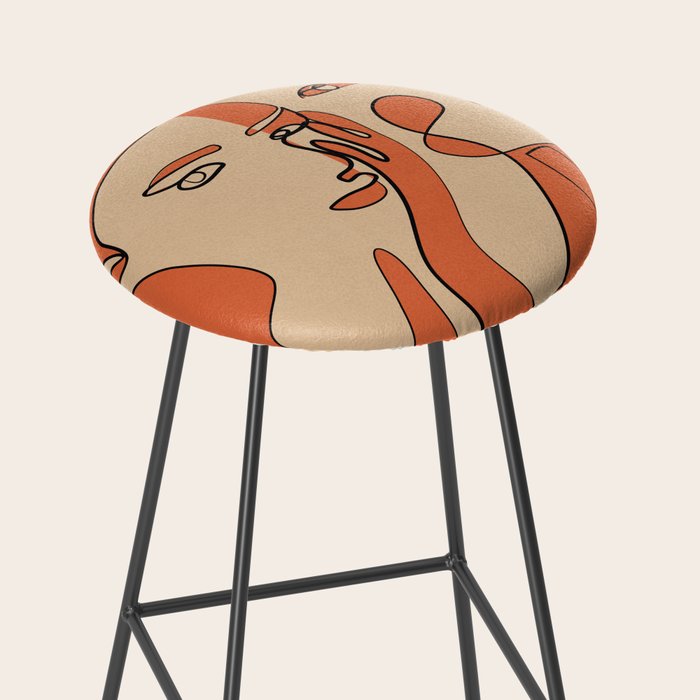 Abstract Faces 11 Stool Gallery Image 2