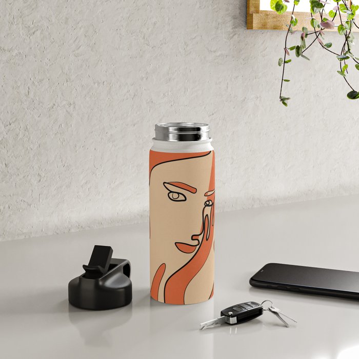 Abstract Faces 11 Water Bottle Gallery Image 4