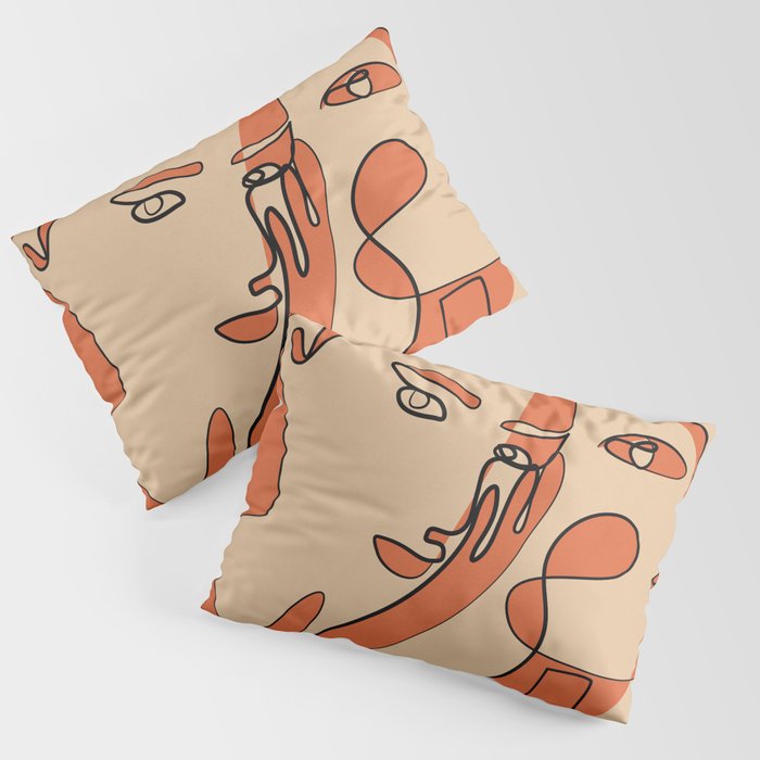 Abstract Faces 11 Pillow Sham Gallery Image 3