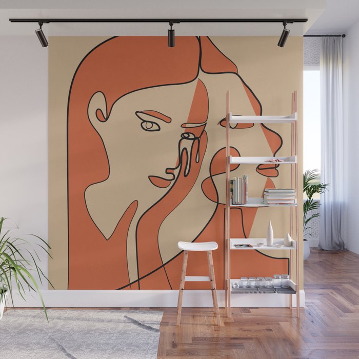 Abstract Faces 11 Wall Mural Gallery Image 1