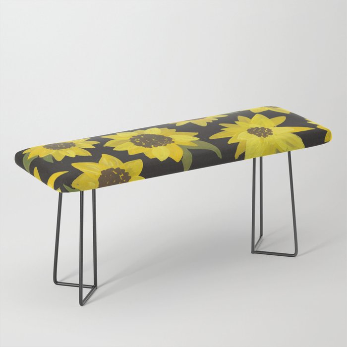 Sunflowers Acrylic on Charcoal Bench Gallery Image 1