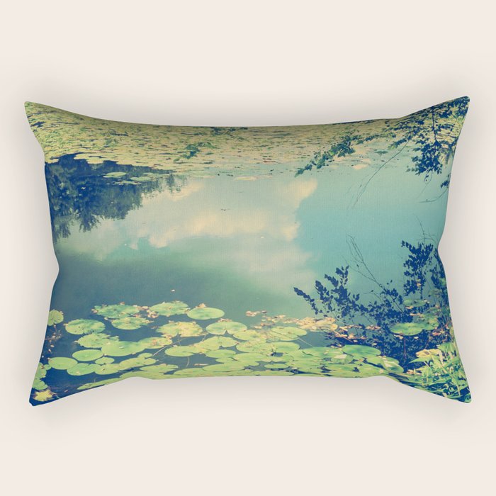 Lily Pad Pond Rectangular Pillow Gallery Image 1