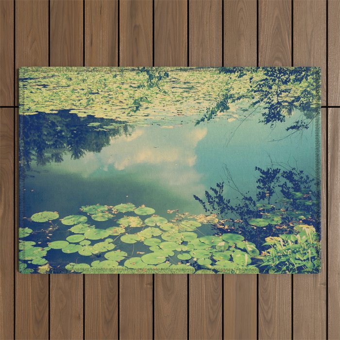Lily Pad Pond Outdoor Rug Gallery Image 1