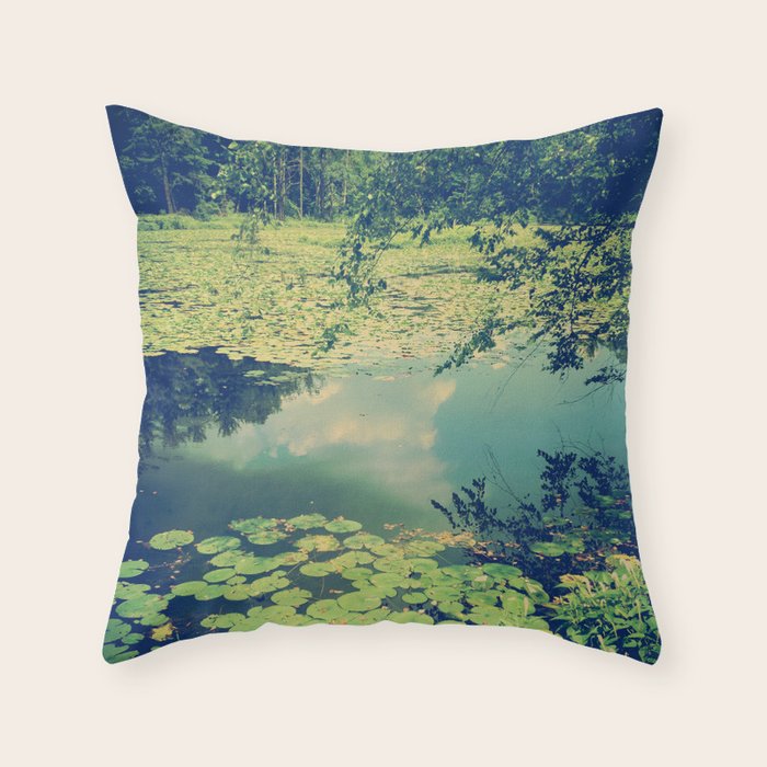 Lily Pad Pond Throw Pillow Gallery Image 6