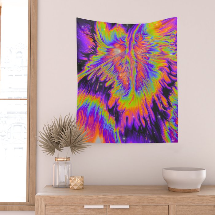 And The Rain Comes Wall Tapestry Gallery Image 2