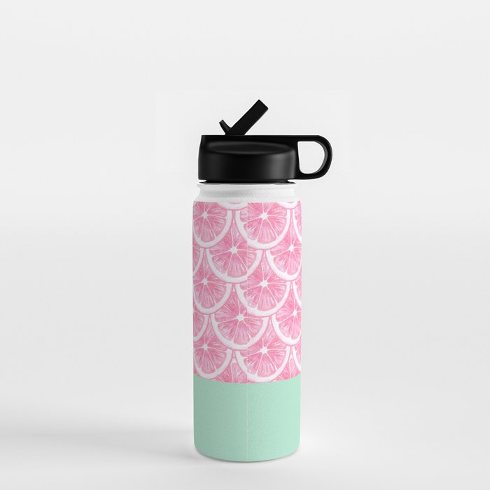 Zesty splice - pink grapefruit Water Bottle Gallery Image 1