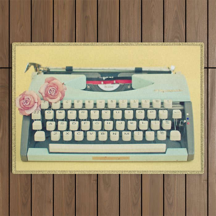 The Typewriter Outdoor Rug Gallery Image 1