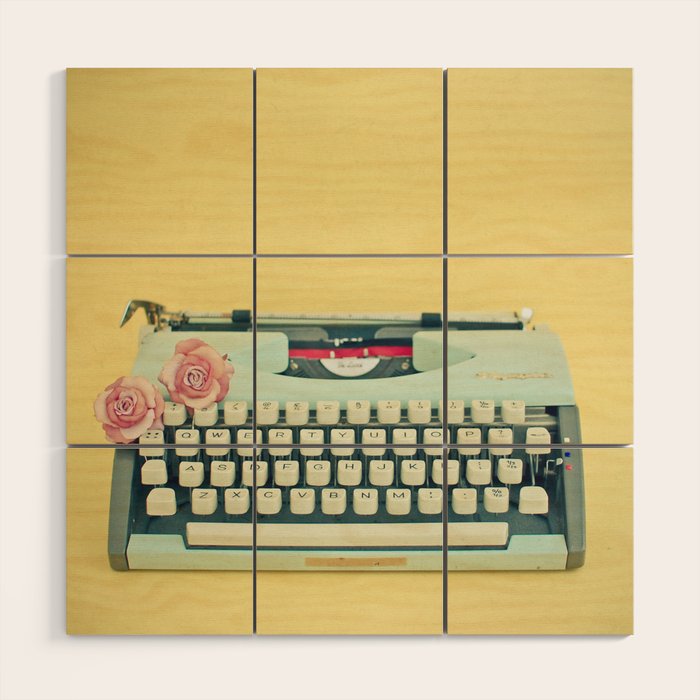 The Typewriter Wood Wall Art Gallery Image 1