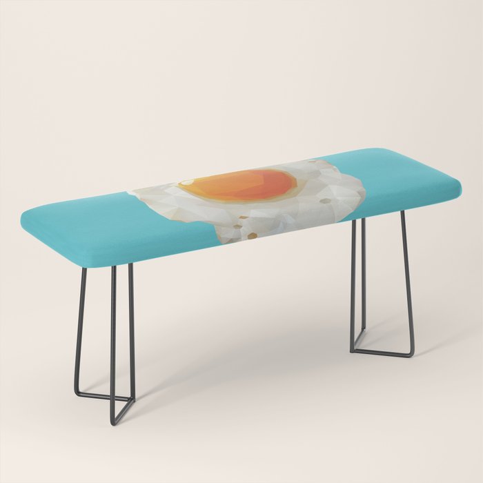 Fried Egg Polygon Art Bench Gallery Image 1