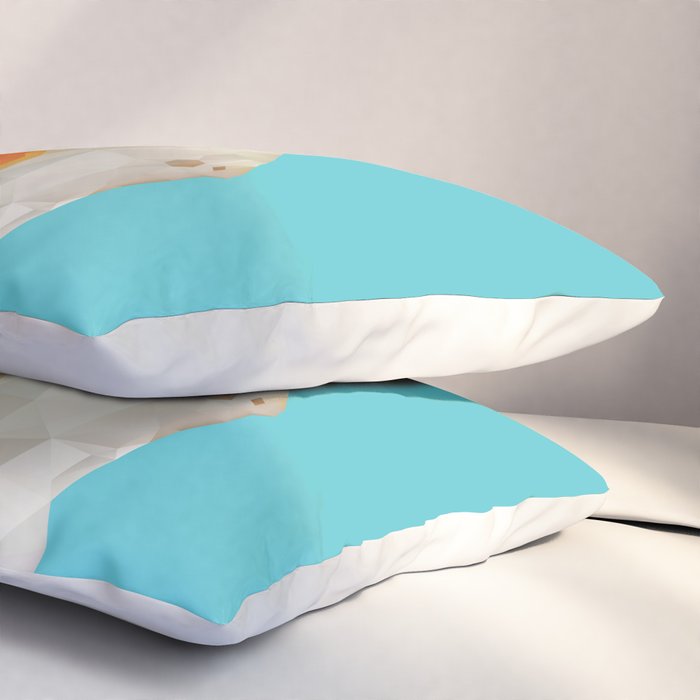 Fried Egg Polygon Art Pillow Sham Gallery Image 3
