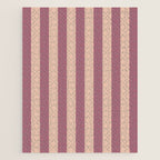Dusty Rose Striped Jigsaw Puzzle Gallery Image 1