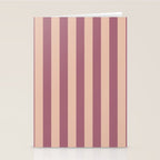 Dusty Rose Striped Stationery Card Gallery Image 2