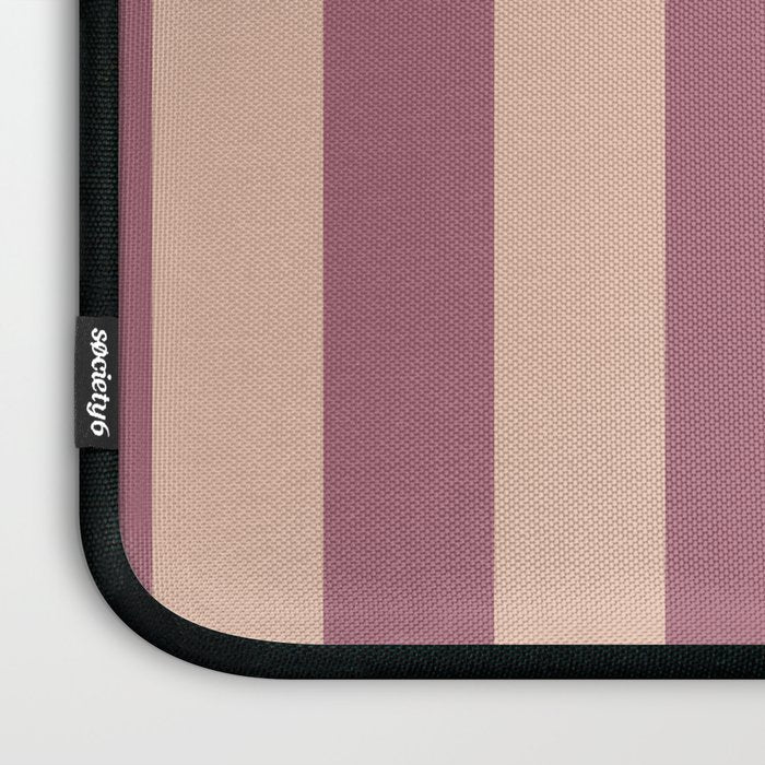 Dusty Rose Striped Laptop Sleeve Gallery Image 3